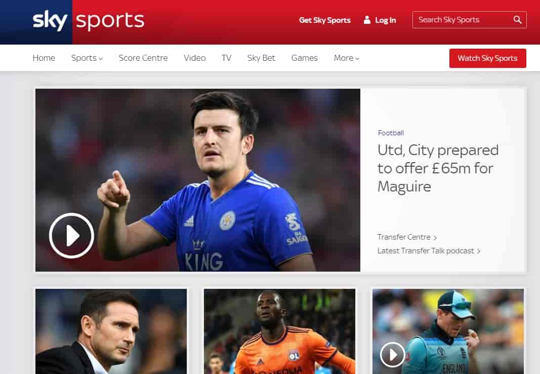 مواقع البث الرياضي SkySports