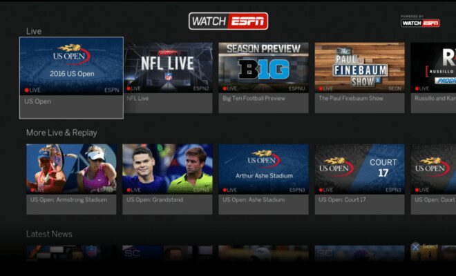 موقع بث مباشر للمباريات الرياضية ESPN