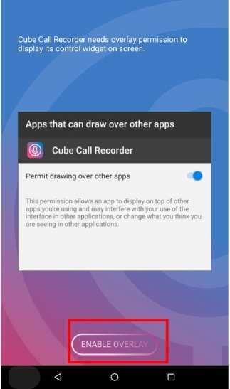 بتثبيت تطبيق Cube Call Recorder وافتحه.