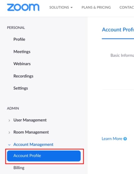 حذف حساب Zoom على ويندوز وماك وأندرويد و iOS