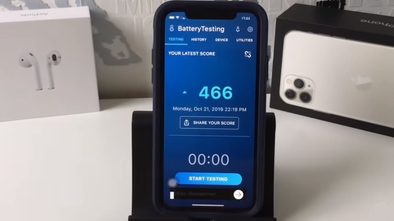 برنامج اختبار صحة البطارية للايفون