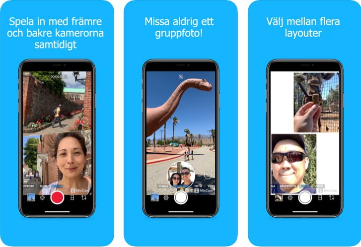 تحميل برنامج للتصوير بالكاميرا الأمامية والخلفية للايفون
