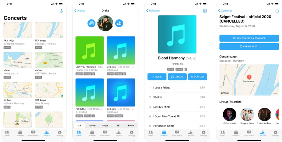تحميل برنامج ويدجت موسيقى للايفون