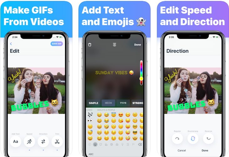 تطبيق تحويل الفيديو إلى GIF بجودة عالية