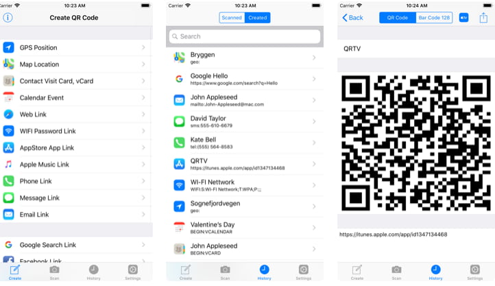 تطبيق صانع الباركود QR للايفون