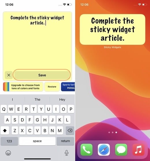 Add Sticky Notes to Your iPhone Home Screen