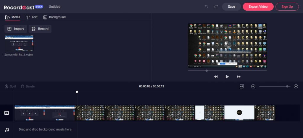 تصوير شاشة الكمبيوتر فيديو بدون برامج مجانا
