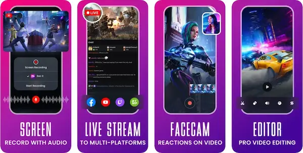 Rec Game هو برنامج تصوير شاشة مجاني للايفون