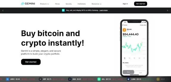 Gemini هي منصة تداول عملات رقمية مناسبة لمن يريد التداول بمبالغ كبيرة نسبياً