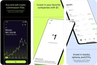 Robinhood هو افضل برنامج تداول عملات رقمية مخصص للشباب المبتدئين في هذا المجال