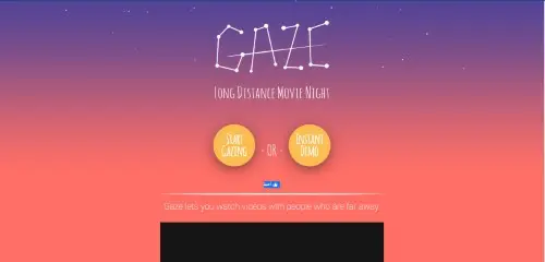 Gaze هو في الحقيقة منصة بث لشخصين فقط