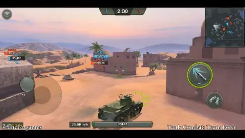 Tank Combat لعبة دبابات من الطراز القديم تعتمد على اللعب كفريق