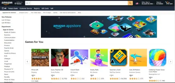 Amazon Appstore هو أفضل متجر بديل جوجل بلاي