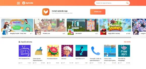 Aptoide هو واحد من أشهر مواقع تنزيل التطبيقات والألعاب