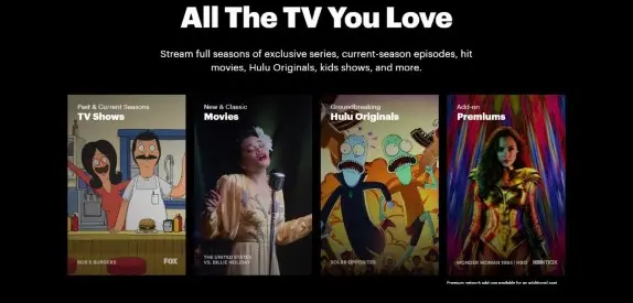 Hulu هي منصة مشاهد أفلام اون لاين بطريقة قانونية