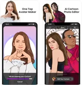 ToonApp Cartoon هو برنامج مميز لتحويل صورك إلى كرتون خلال ثواني