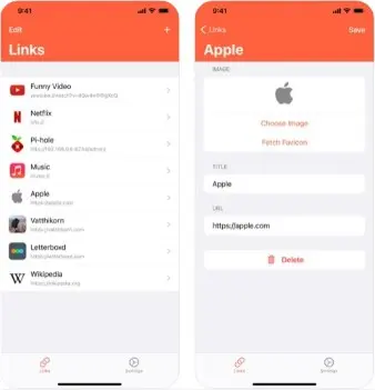 WidgetLink هو تطبيق ايفون ذات فكرة رائعة