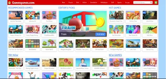 GamesGames هو أفضل موقع ألعاب عبر الإنترنت
