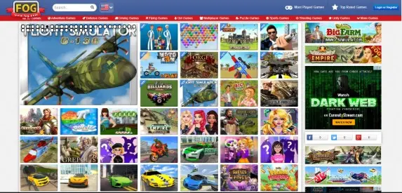 FOG هو واحد من أفضل مواقع ألعاب الإنترنت المجانية