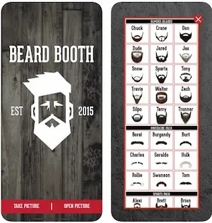 Beard Booth Studio هو تطبيق تركيب لحية على الصور للايفون