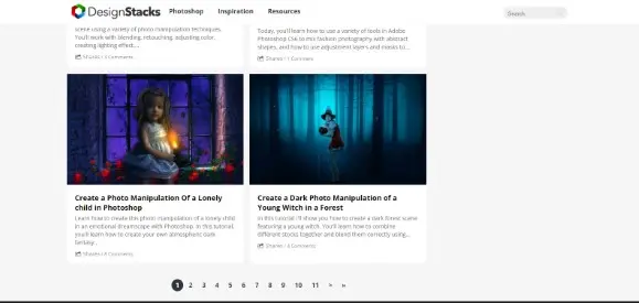 Design Stacks هو أحد أفضل مصادر تعلم الفوتوشوب المجانية