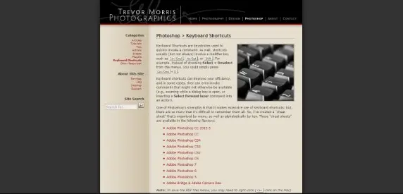 Morris Photographics هو موقع آخر رائع ومتخصص في تعليم برنامج الفوتوشوب