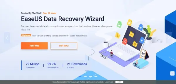EaseUS هو أفضل برنامج استرجاع الملفات المحذوفة من وجهة نظري