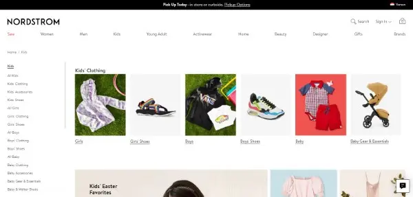 Nordstrom هو واحد من أفضل مواقع ملابس أطفال فخمة