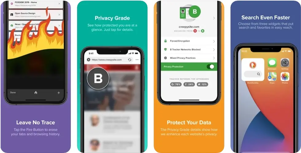 DuckDuckGo هو متصفح خفي للايفون والاندرويد
