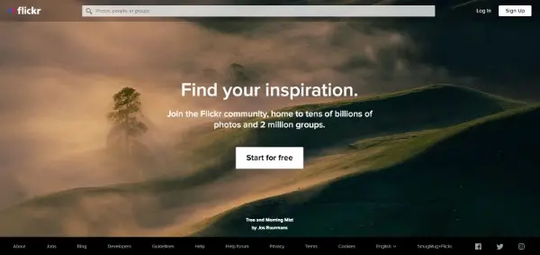 Flickr هي خدمة استضافة صور ومقاطع فيديو