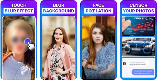 Blur Photo Editor هو برنامج تغبيش الصور للايفون