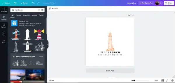 Canva هو واحد من أفضل مواقع تصميم لوجوهات أون لاين مجاناً