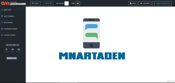 Online Logo Maker هو موقع تصميم لوقو مجاني اون لاين مجاناً