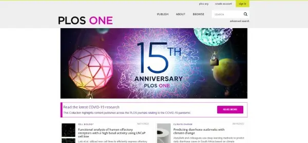 PLOS One هي مجلة علمية ظهرت للعلن عام 2006