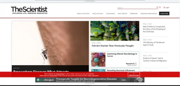 The Scientist هي مجلة علمية تم تأسيسها من قبل مجموعة من العلماء
