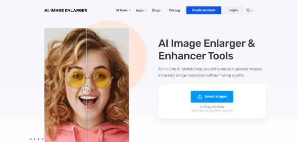 AI Image Enhancer هو موقع زيادة جودة الصورة اون لاين مجاناً