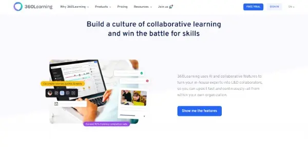 360Learning هي منصة تعليم عن بعد رائعة تقدم لك الكثير من الأدوات المميزة