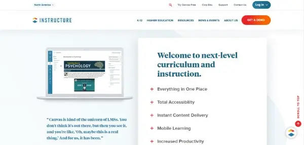 Canvas LMS هي واحدة من أشهر منصات التعليم الإلكتروني
