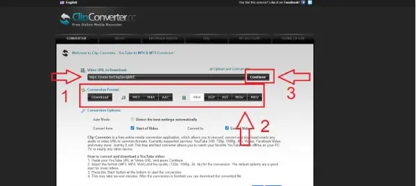 ClipConverter هو واحد من أقوى مواقع تحميل من اليوتيوب