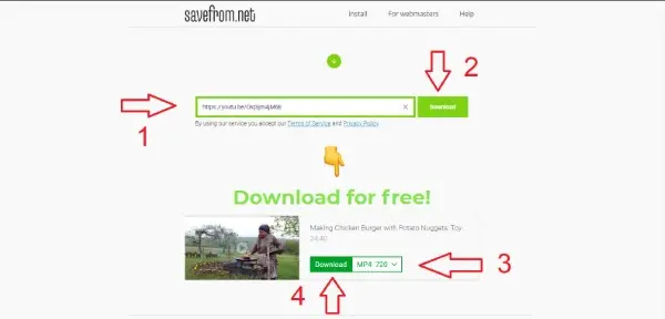 Savefrom هو أشهر موقع تحميل فيديوهات اليوتيوب على مستوى العالم
