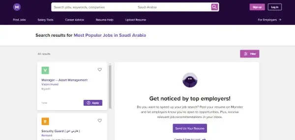 Monster هو واحد من أقوى و أقدم مواقع البحث عن عمل