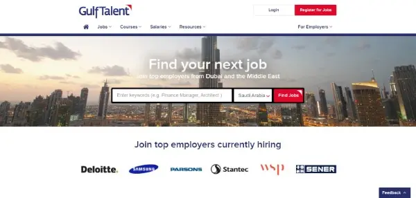 Gulftalent هو واحد من أفضل مواقع البحث عن عمل في دول الخليج العربي