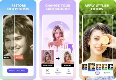 PicPlus هو برنامج توضيح جودة الصور القديمة للايفون