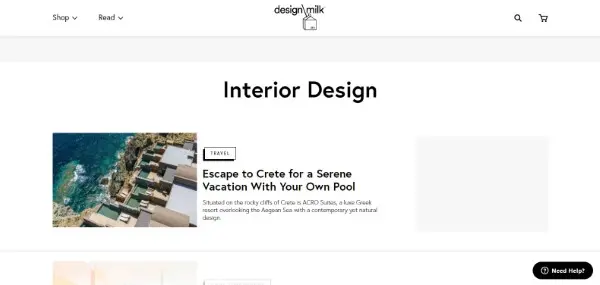 Design Milk هو واحد من أقدم المواقع المتخصصة بعرض تصاميم الديكورات
