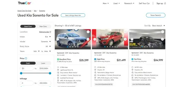 TrueCar هو واحد من أشهر مواقع السيارات في أمريكا