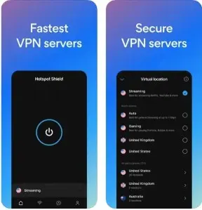 HotspotShield VPN هو أسرع VPN يمكن الحصول عليه لأجهزة الايفون والاندرويد