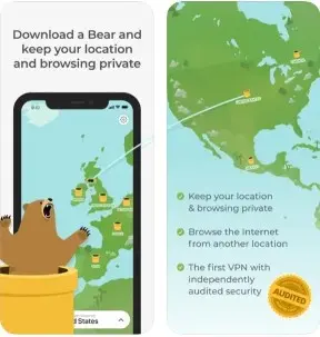 TunnelBear VPN هو أفضل برنامج فتح المواقع المحجوبة مجاناً للاندرويد والايفون