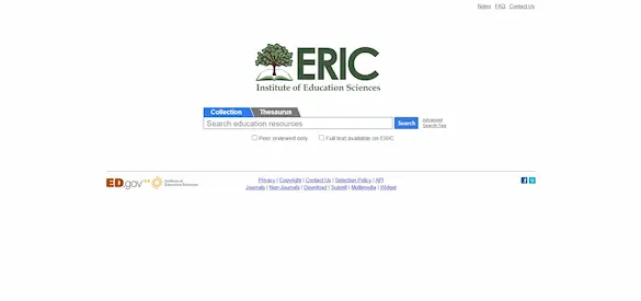 ERIC هي واحدة من أقوى المكاتب العملية للبحوث العلمية التابعة لمعهد العلوم التربوية