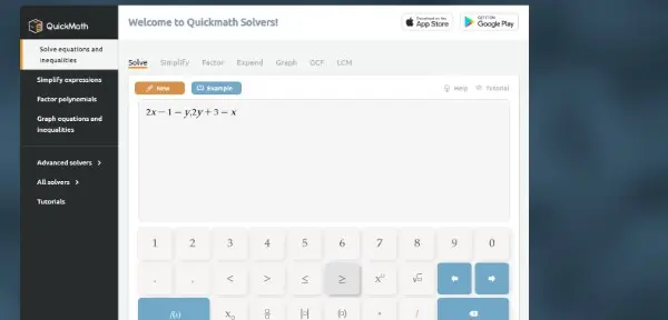Quick Math هو واحد من أفضل مواقع حل مسائل الرياضيات بشكل تفصيلي