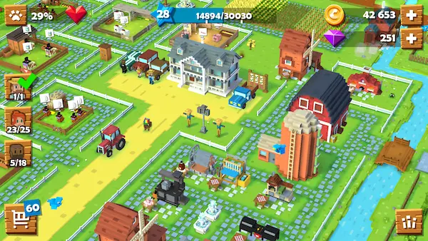 لعبة المزرعة Blocky Farm